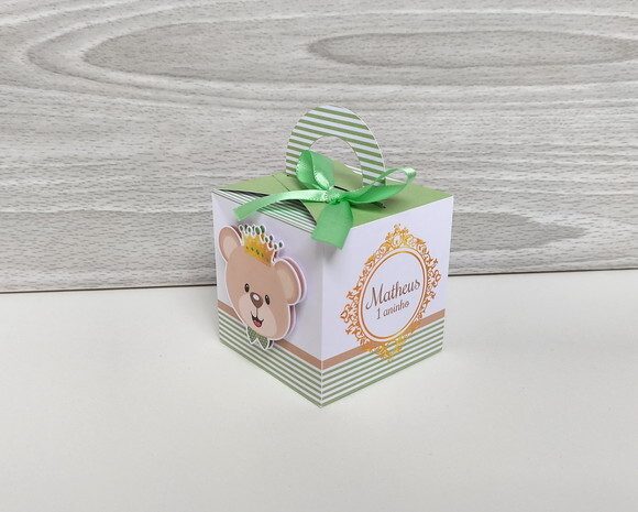 Kit Festa Ursinho Príncipe Verde 20 Itens