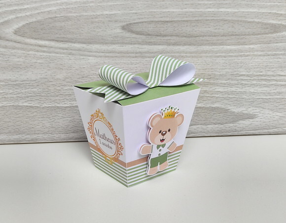 Kit Festa Ursinho Príncipe Verde 20 Itens