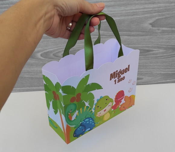 Sacola de Papel Dino Baby