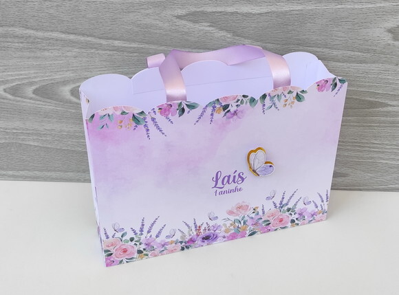 Sacola Jardim Lilás Lavanda G 20 Unidade
