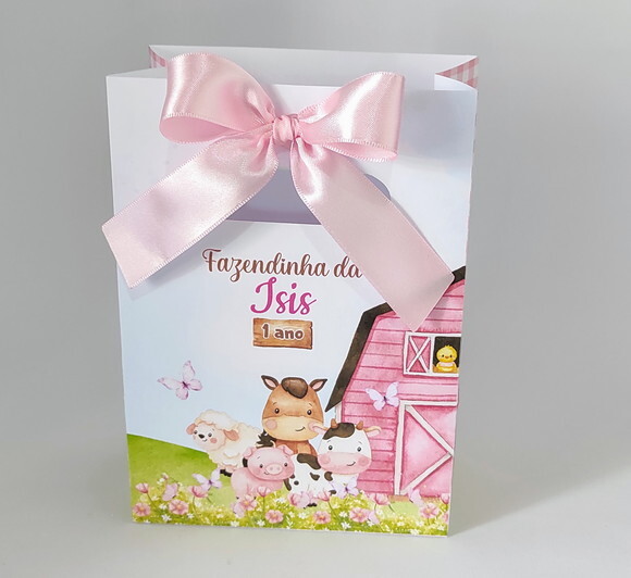 Sacola Surpresa Fazendinha Rosa