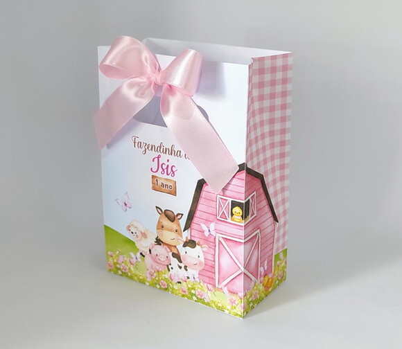Sacola Surpresa Fazendinha Rosa