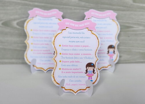 Agradecimento de Mesa Circo Rosa