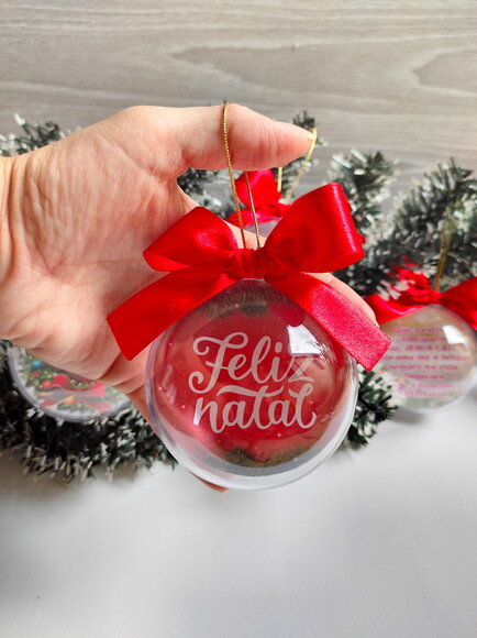 Bola de Natal com Foto