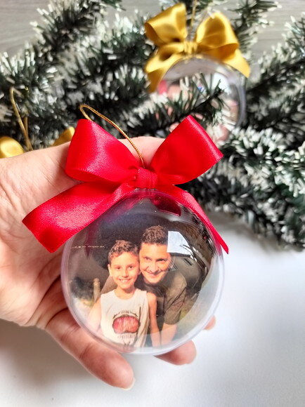 Bola de Natal com Foto