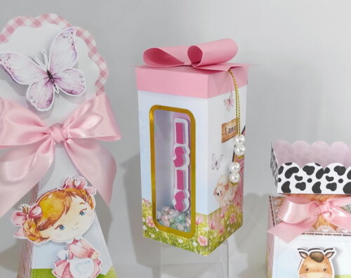 Caixa Shaker Fazendinha Rosa