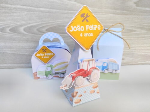 Kit Festa Construção 30 Itens