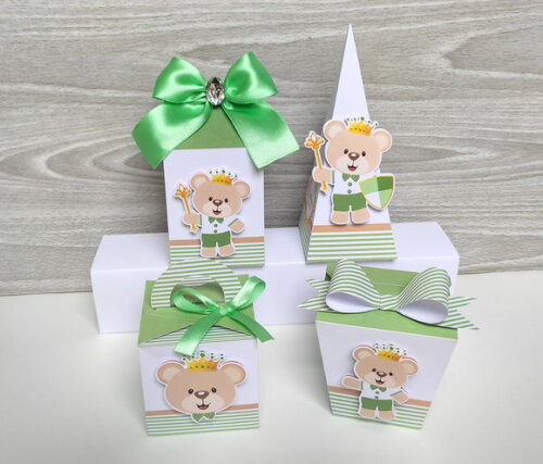 Kit Festa Ursinho Príncipe Verde 20 Itens