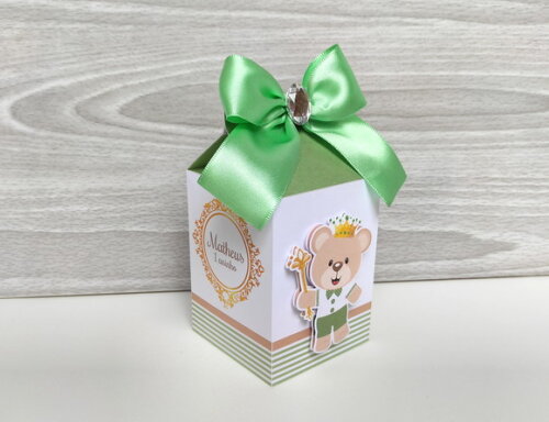 Kit Festa Ursinho Príncipe Verde 20 Itens