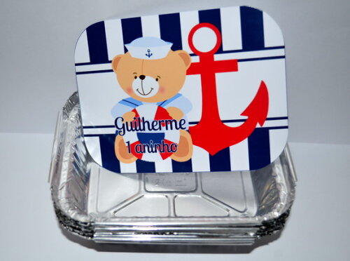 Marmitinha Ursinho Marinheiro 50 unidades
