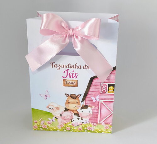 Sacola Surpresa Fazendinha Rosa