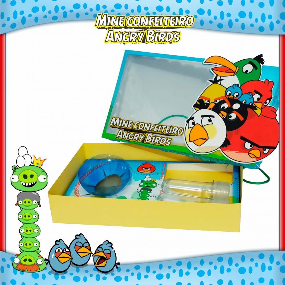 Arquivo de Corte Caixa Mini Confeiteiro Angry Birds 01 - STUDIO/P