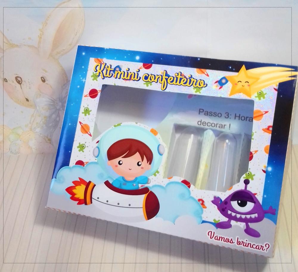 Arquivo de Corte Caixa Mini Confeiteiro Astronauta 01 - STUDIO/PD
