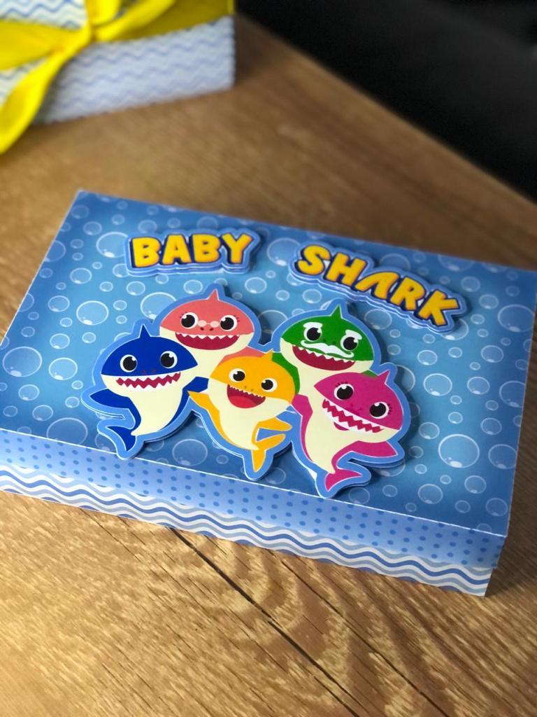 Arquivo de Corte Caixa Mini Confeiteiro Baby Shark 06 - STUDIO/PD