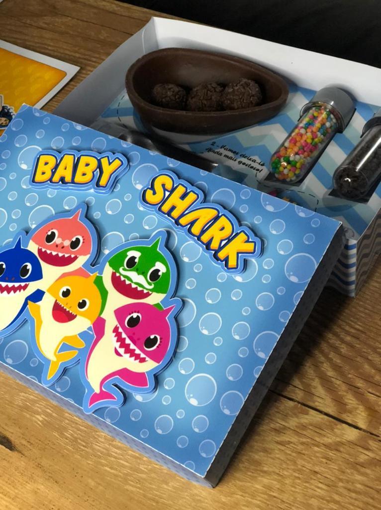 Arquivo de Corte Caixa Mini Confeiteiro Baby Shark 06 - STUDIO/PD