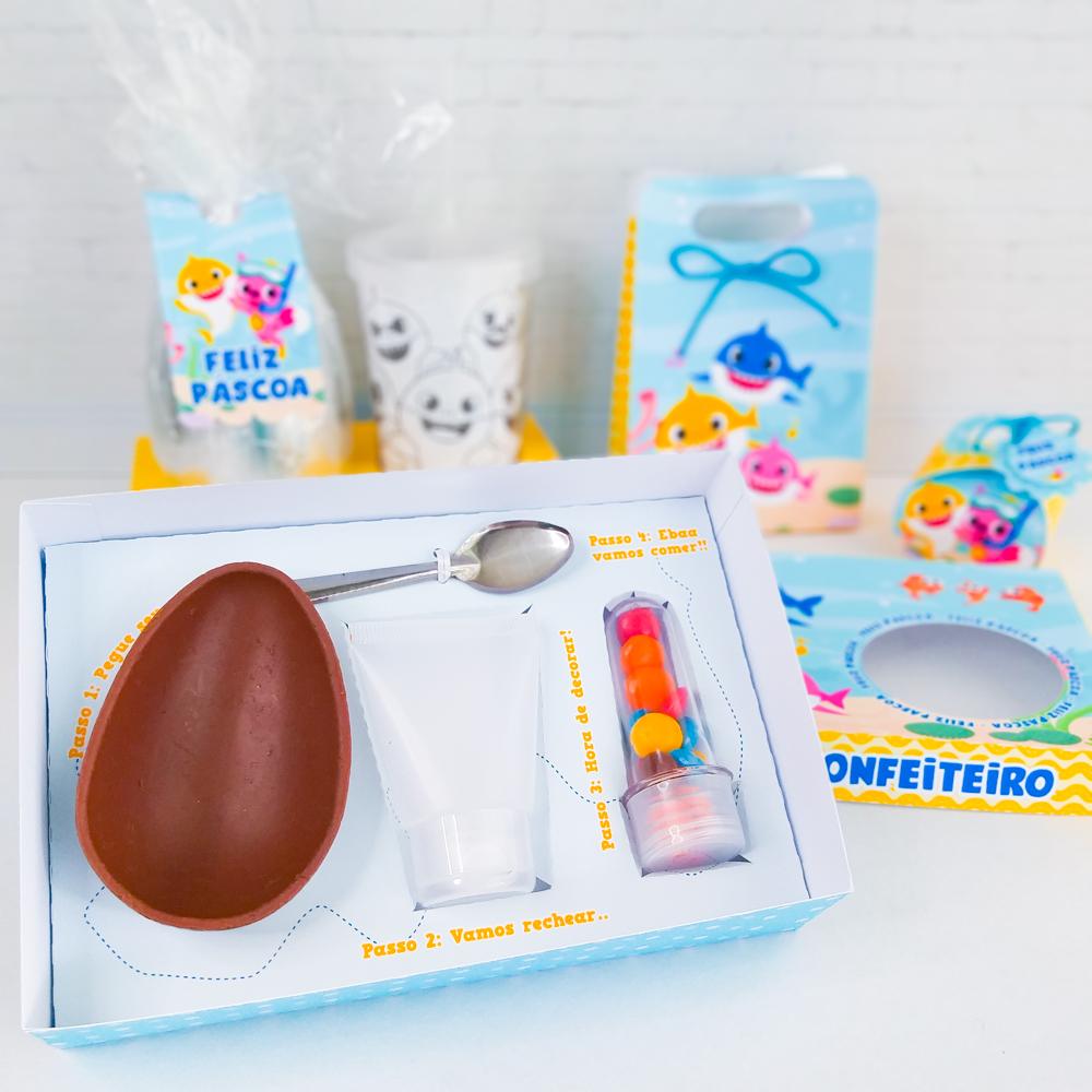 Arquivo de Corte Caixa Mini Confeiteiro Baby Shark 07 - STUDIO/PD