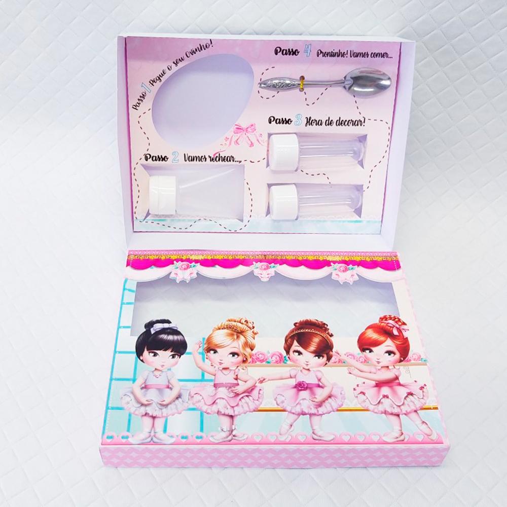 Arquivo de Corte Caixa Mini Confeiteiro Bailarina 02 - STUDIO/PDF