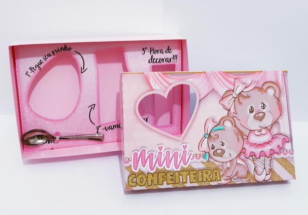Arquivo de Corte Caixa Mini Confeiteiro Bailarina 03 - STUDIO/PDF