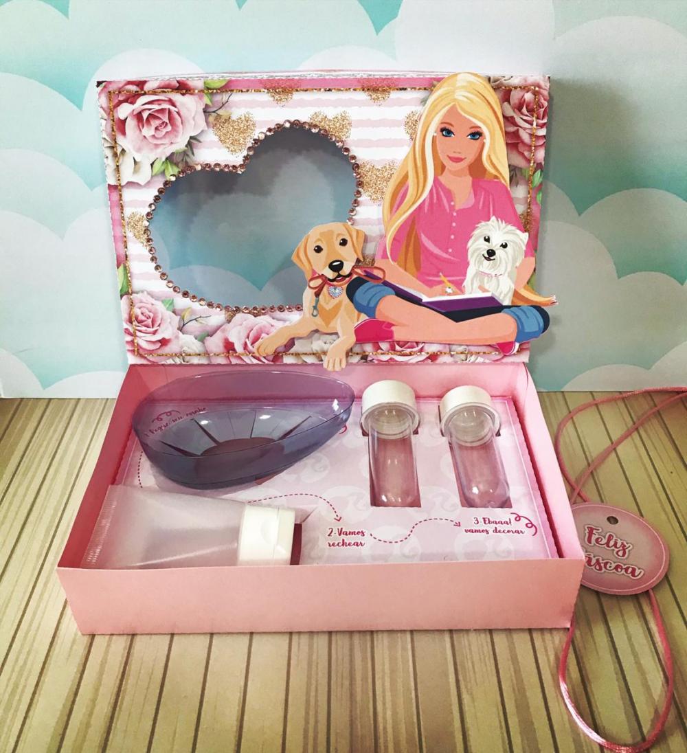 Arquivo de Corte Caixa Mini Confeiteiro Barbie 01 - STUDIO/PDF/PN
