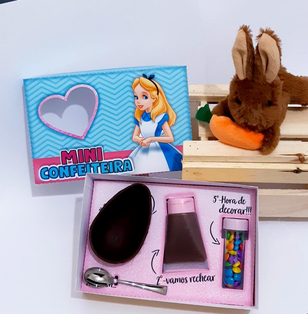 Arquivo de Corte Caixa Mini Confeiteiro Alice 01 - STUDIO/PDF