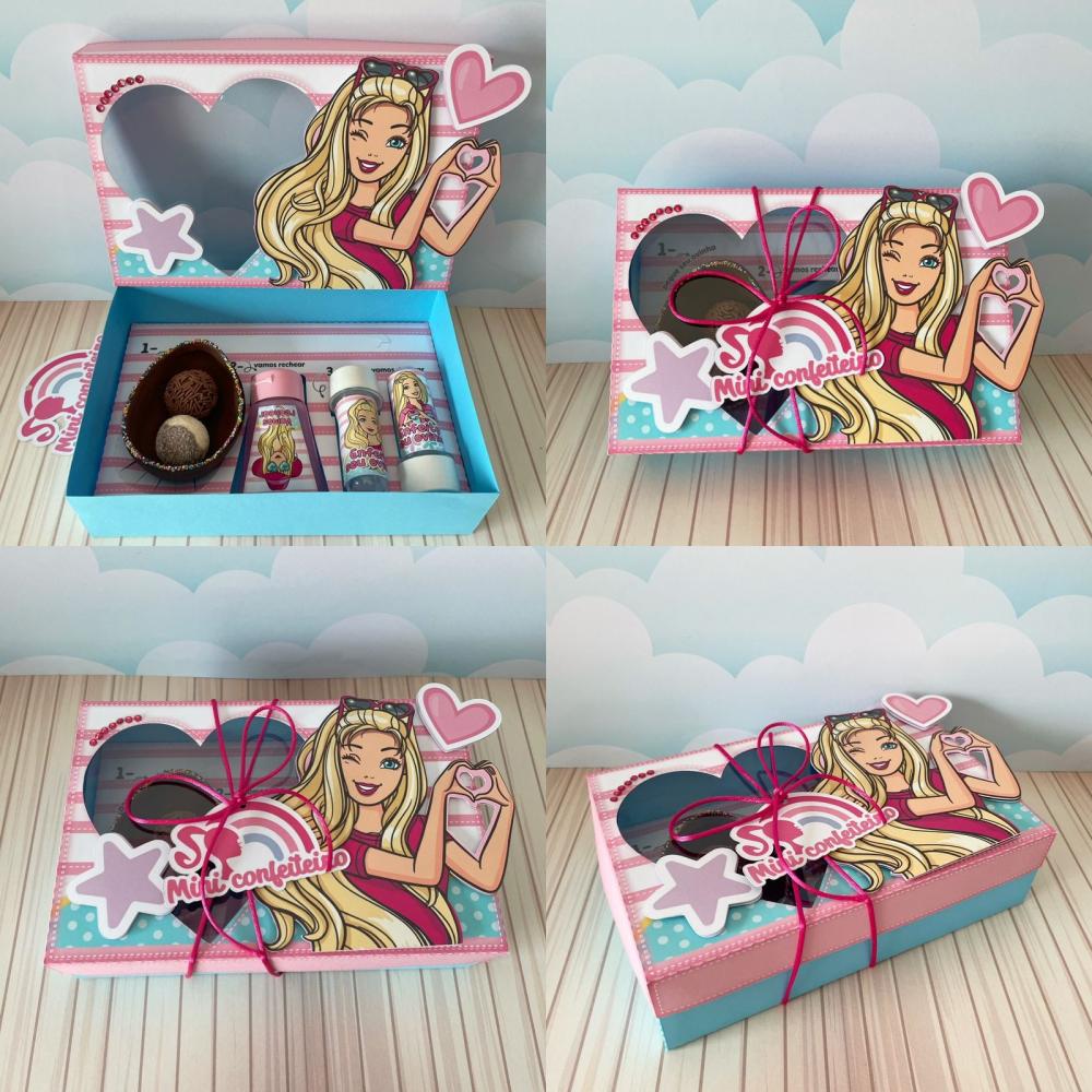 Arquivo de Corte Caixa Mini Confeiteiro Barbie 04 - STUDIO/PDF