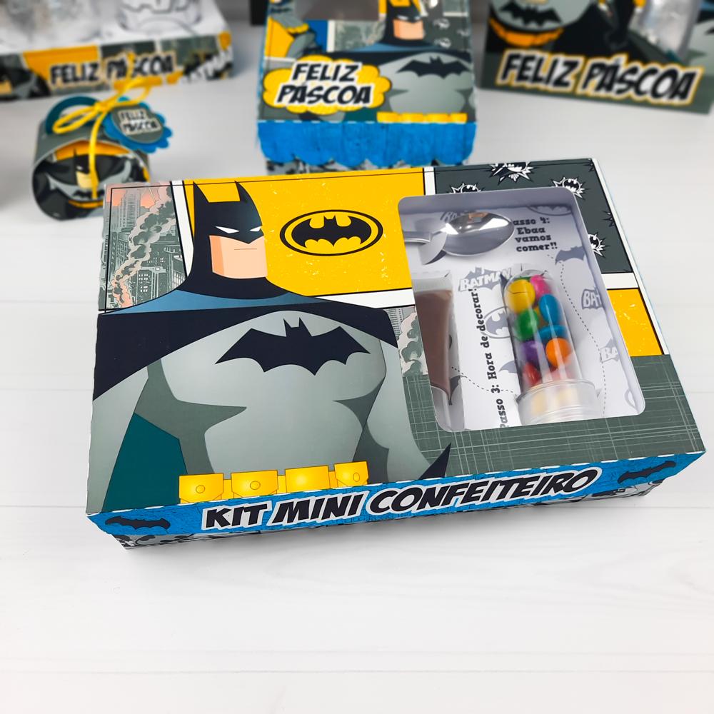 Arquivo de Corte Caixa Mini Confeiteiro Batman 04 - STUDIO/PDF