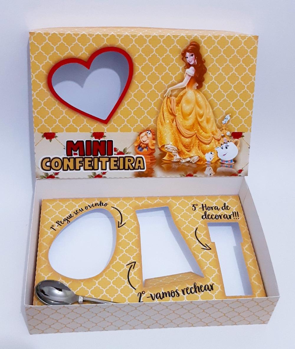 Arquivo de Corte Caixa Mini Confeiteiro Bela e a Fera 01 - STUDIO