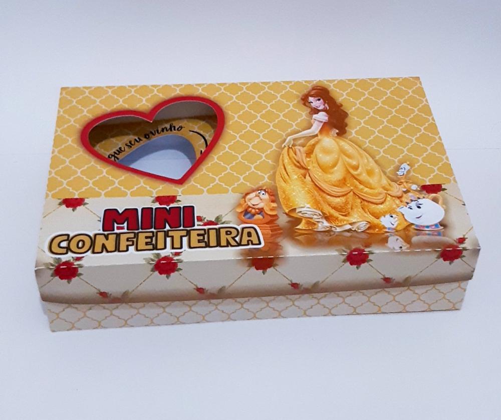 Arquivo de Corte Caixa Mini Confeiteiro Bela e a Fera 01 - STUDIO