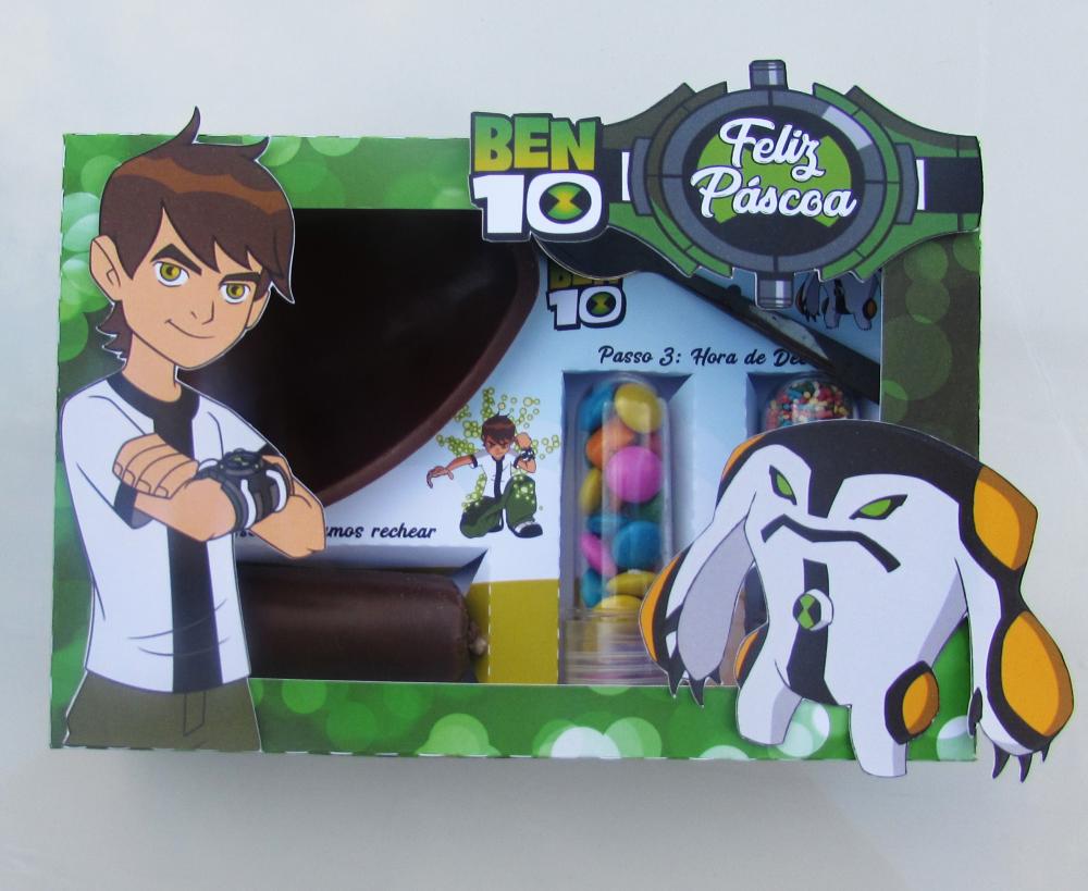 Arquivo de Corte Caixa Mini Confeiteiro Ben 10 01 - STUDIO/PDF