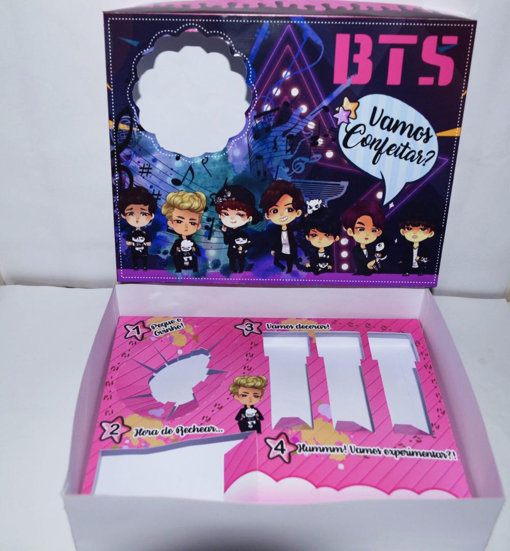 Arquivo de Corte Caixa Mini Confeiteiro BTS 01 - STUDIO/PDF/PNG