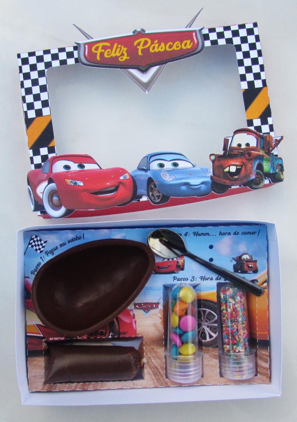 Arquivo de Corte Caixa Mini Confeiteiro Carros 04 - STUDIO/PDF