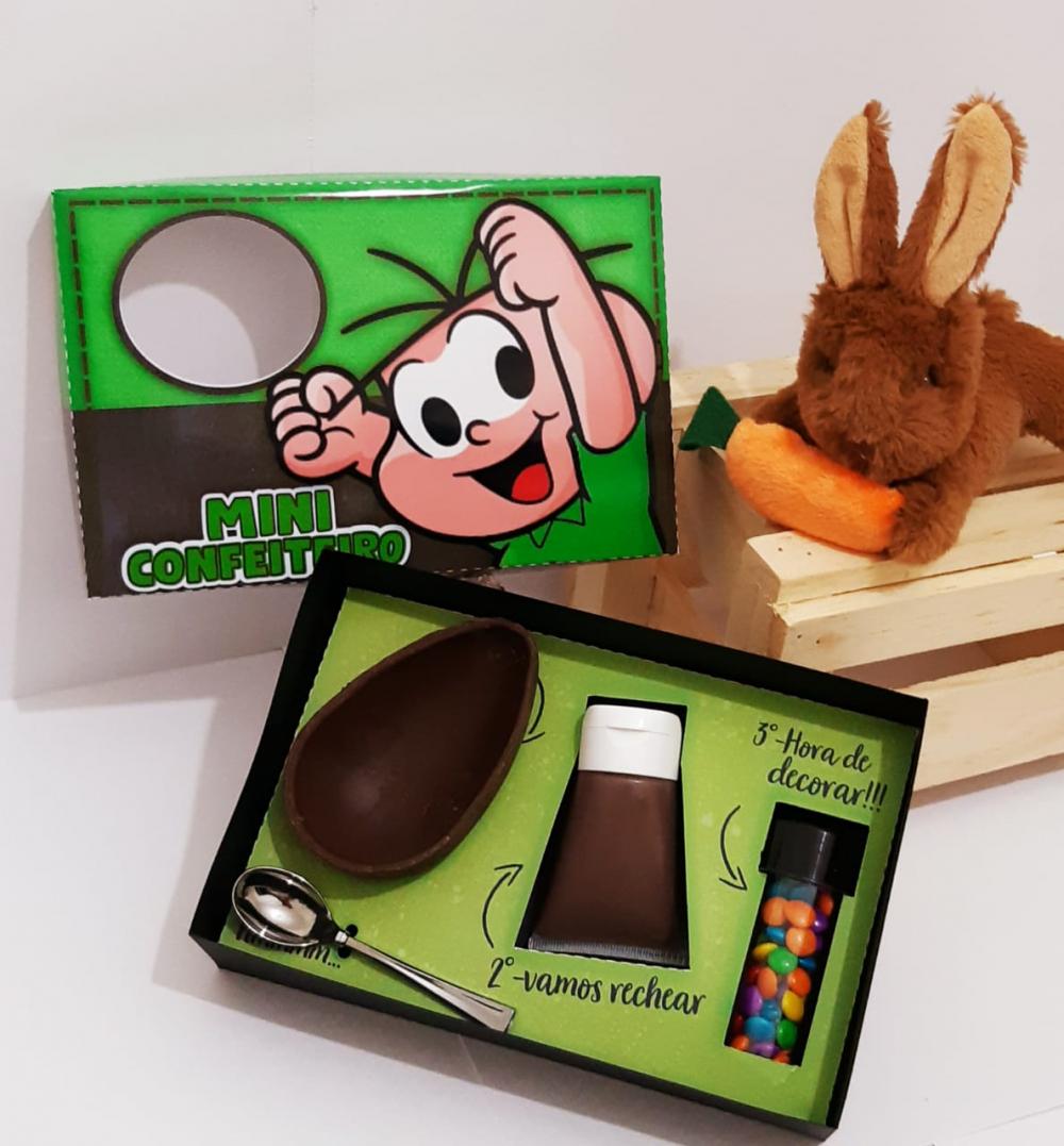 Arquivo de Corte Caixa Mini Confeiteiro Cebolinha 01 - STUDIO/PDF