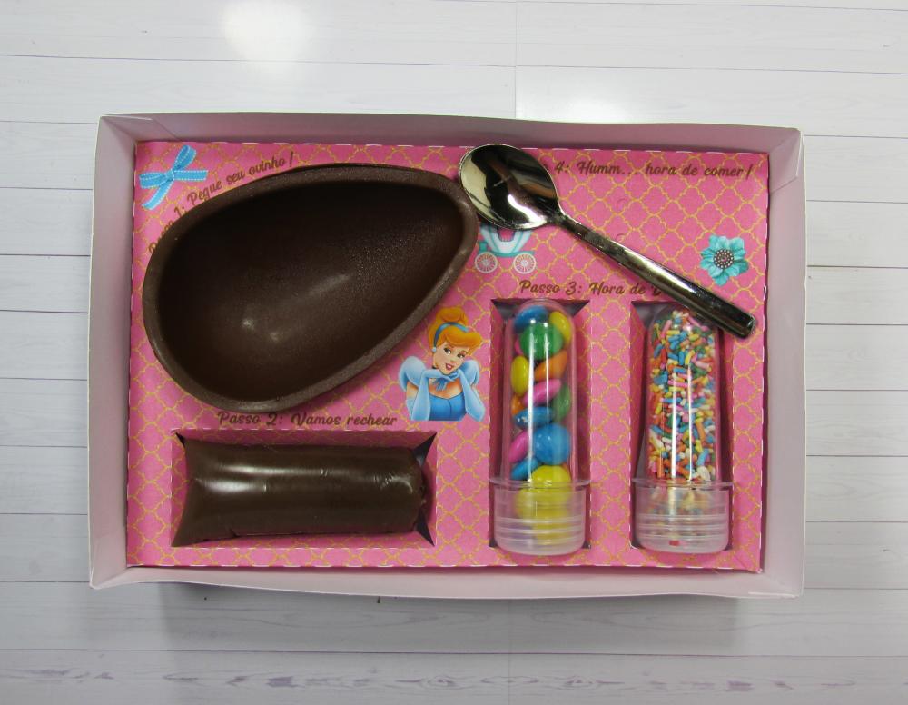 Arquivo de Corte Caixa Mini Confeiteiro Cinderela 01 - STUDIO/PDF