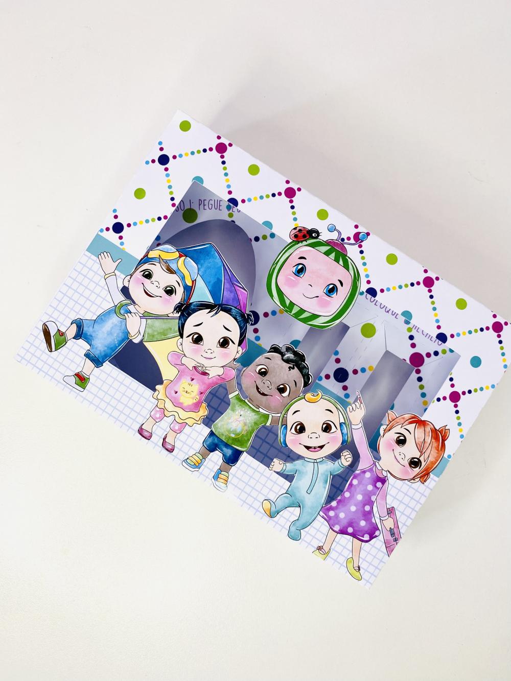 Arquivo de Corte Caixa Mini Confeiteiro Cocomelon 01 - STUDIO/PDF