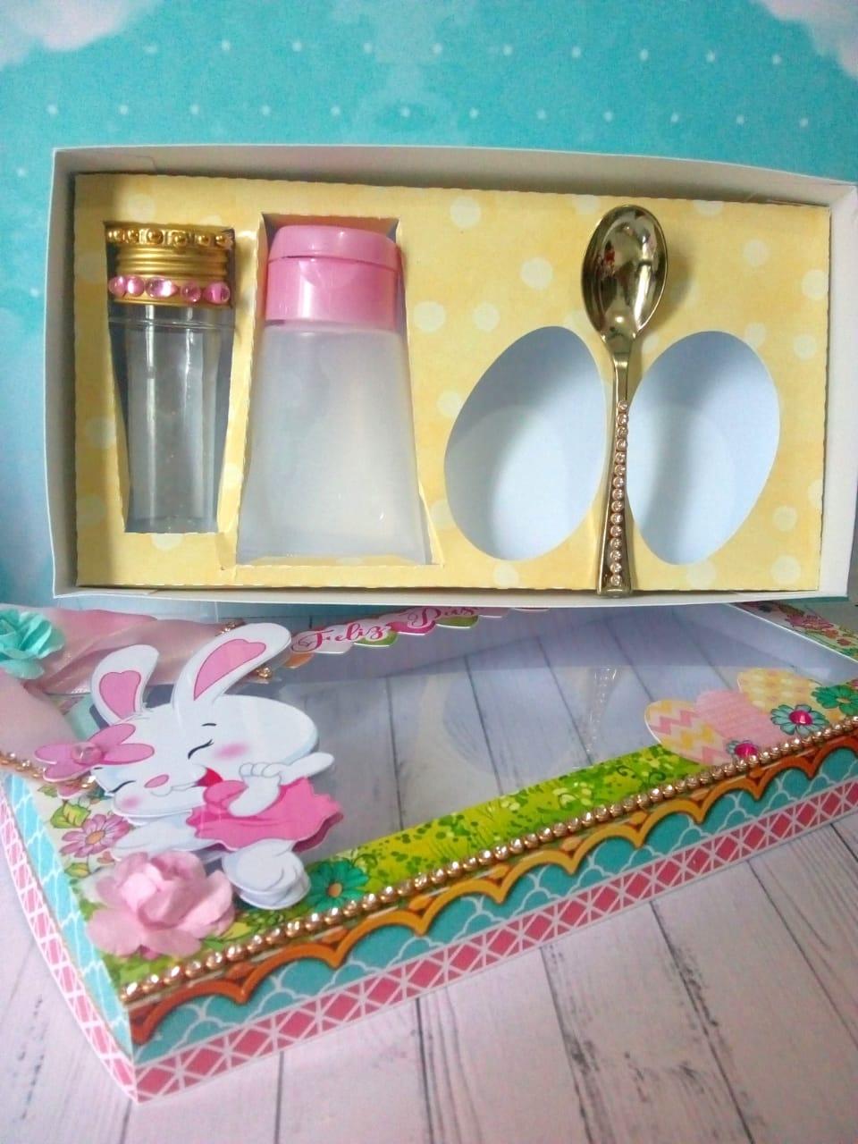 Arquivo de Corte Caixa Mini Confeiteiro Coelhinho 02 - STUDIO/PDF