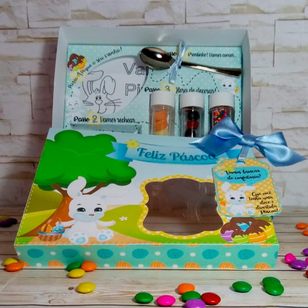 Arquivo de Corte Caixa Mini Confeiteiro Coelhinho 16 - STUDIO/PDF