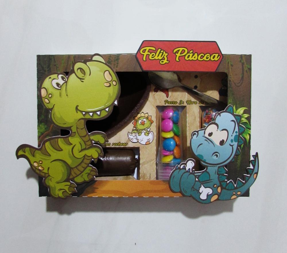 Arquivo de Corte Caixa Mini Confeiteiro Dinossauro 02 - STUDIO/PD
