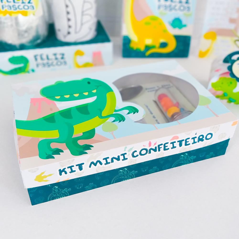 Arquivo de Corte Caixa Mini Confeiteiro Dinossauro 07 - STUDIO/PD