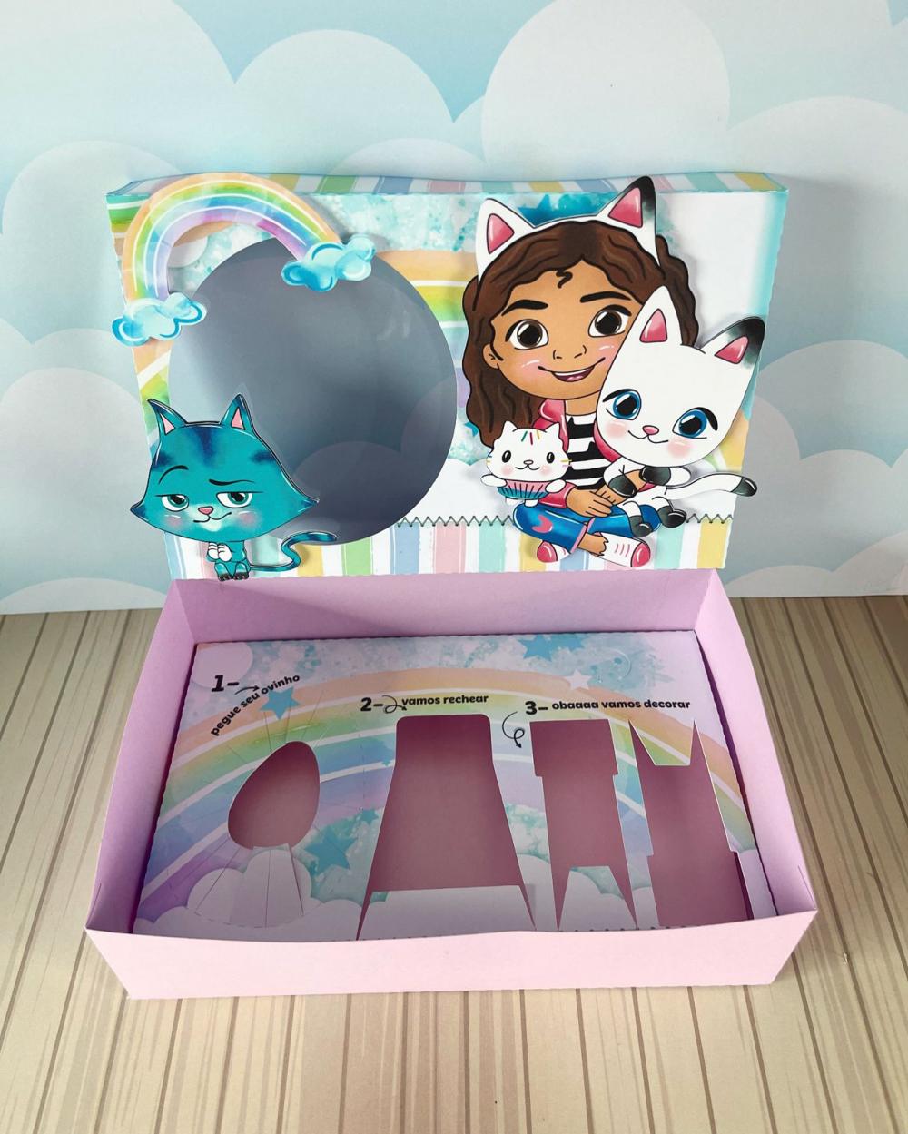 Arquivo de Corte Caixa Mini Confeiteiro A Casa Mágica da Gabby 0