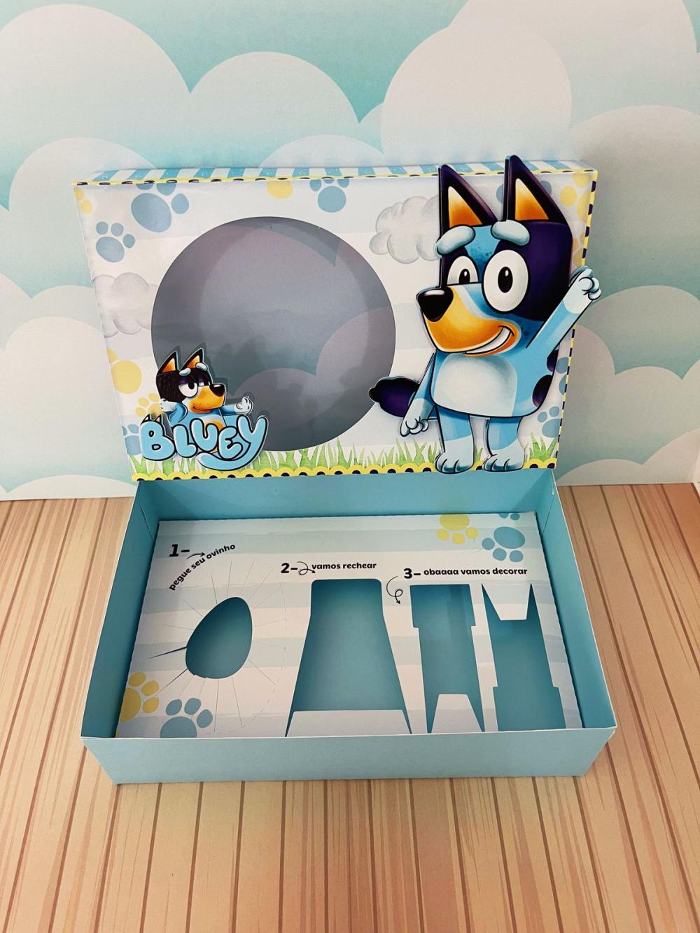 Arquivo de Corte Caixa Mini Confeiteiro Bluey e Bingo 01 - STUDIO