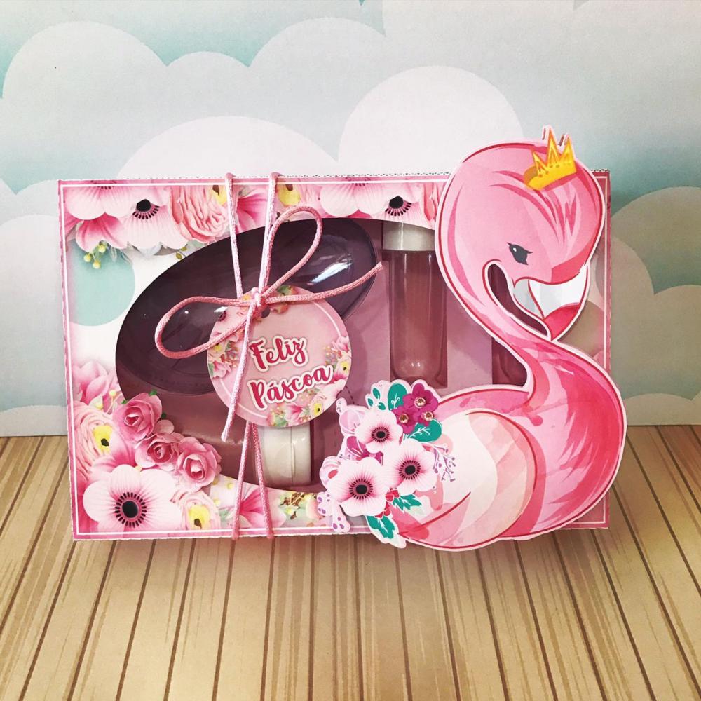 Arquivo de Corte Caixa Mini Confeiteiro Flamingos 01 - STUDIO/PDF