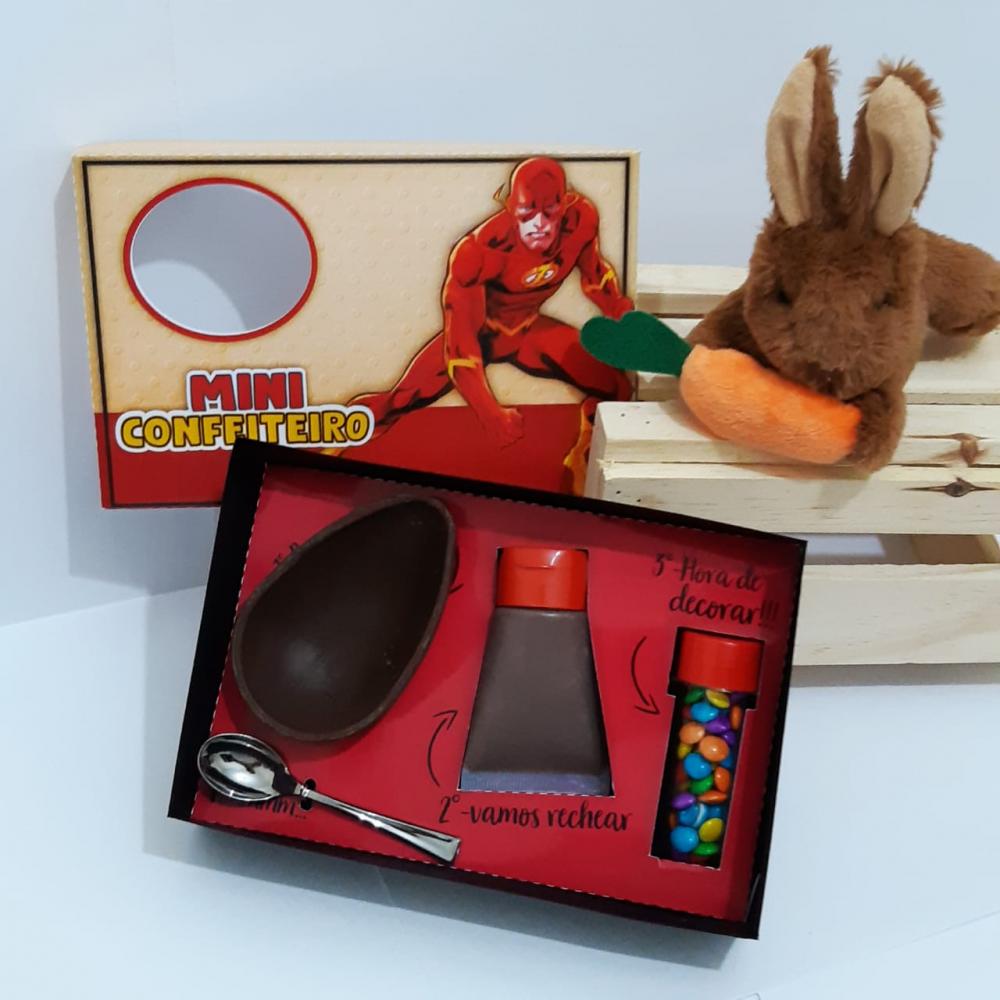 Arquivo de Corte Caixa Mini Confeiteiro Flash 01 - STUDIO/PDF