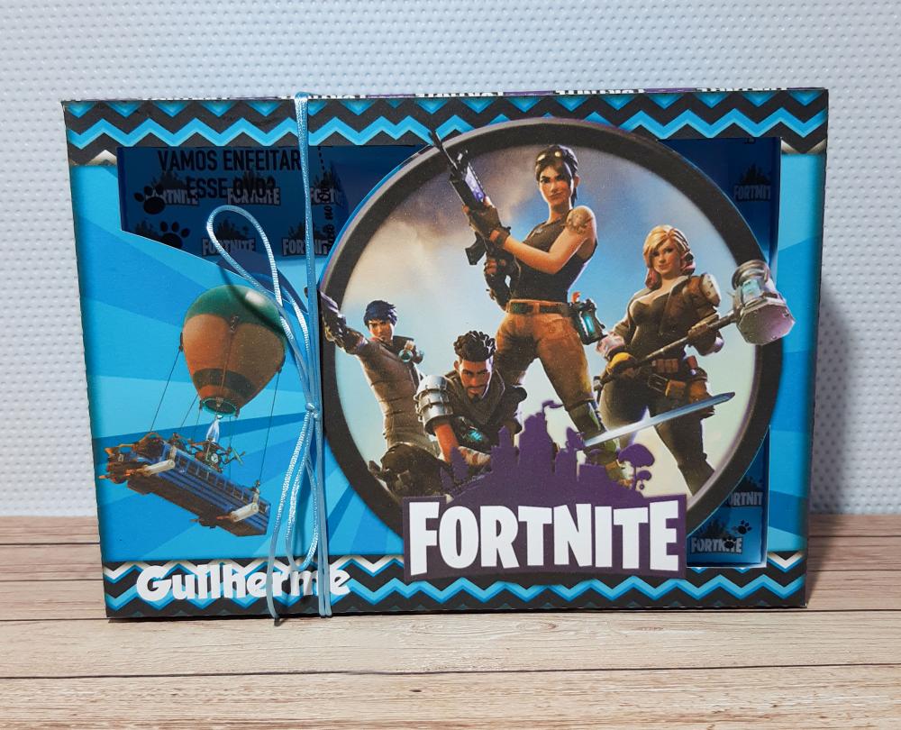 Arquivo de Corte Caixa Mini Confeiteiro Fortnite 05 - STUDIO/PDF