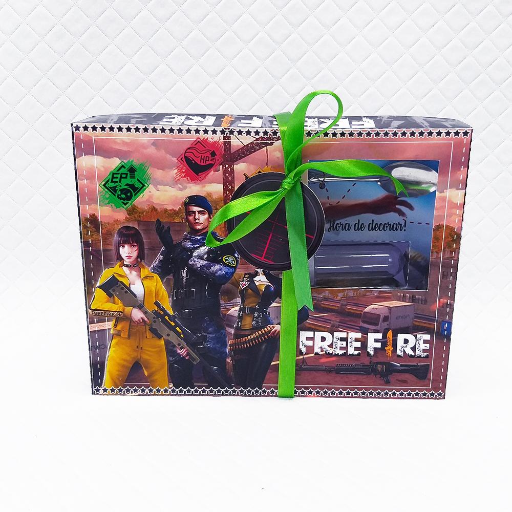 Arquivo de Corte Caixa Mini Confeiteiro FreeFire 04 - STUDIO/PDF