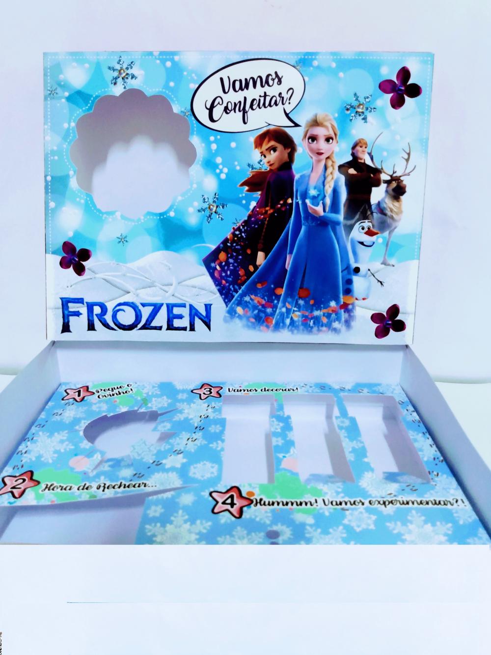 Arquivo de Corte Caixa Mini Confeiteiro Frozen 03 - STUDIO/PDF/PN