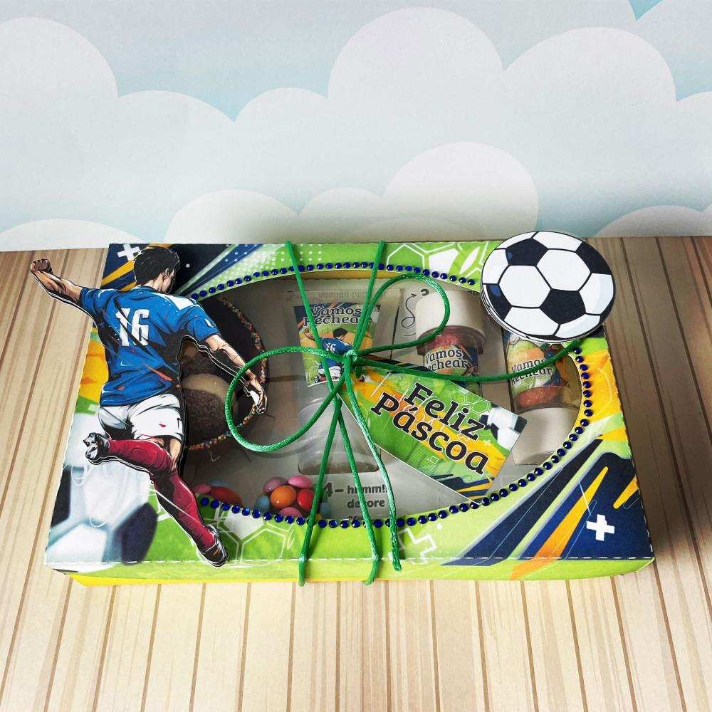Arquivo de Corte Caixa Mini Confeiteiro Futebol 01 - STUDIO/PDF/P
