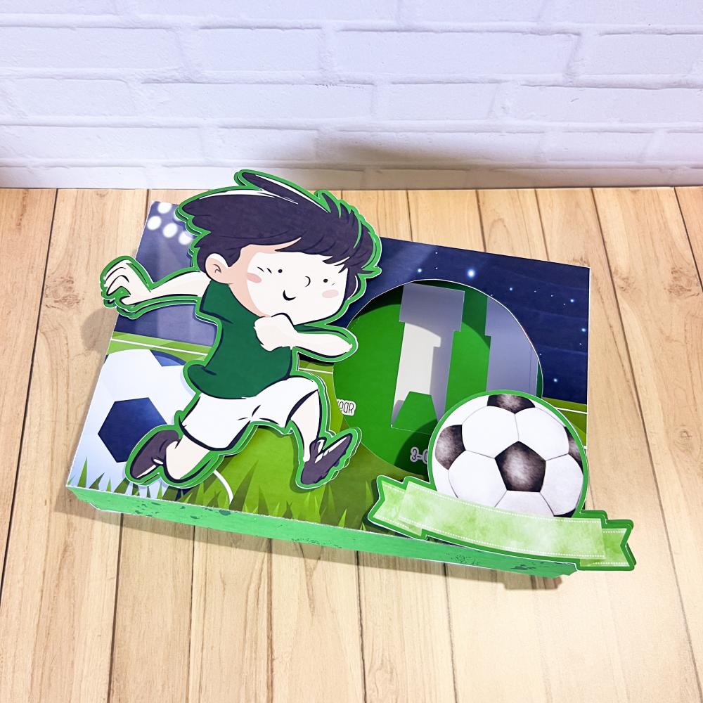 Arquivo de Corte Caixa Mini Confeiteiro Futebol 03 - STUDIO/PDF/P