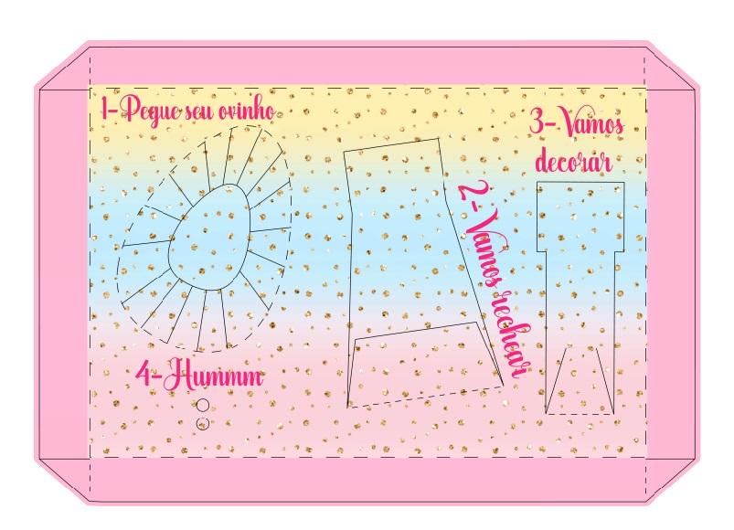 Arquivo de Corte Caixa Mini Confeiteiro Galinha Pintadinha 05 - S