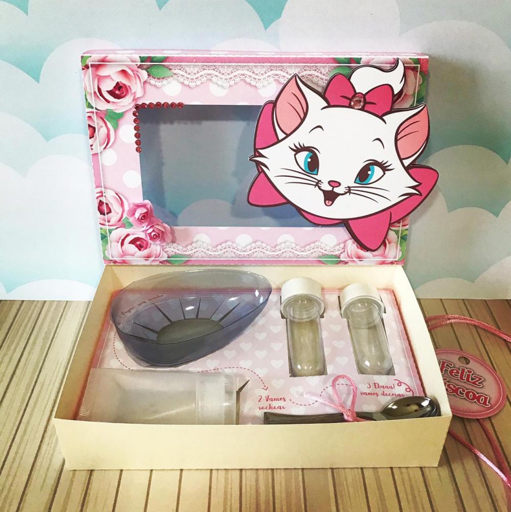 Arquivo de Corte Caixa Mini Confeiteiro Gatinha Marie 01 - STUDIO