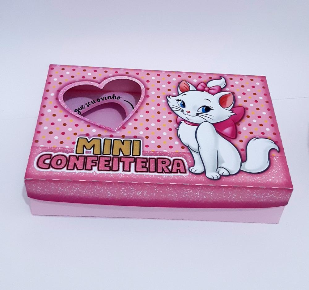 Arquivo de Corte Caixa Mini Confeiteiro Gatinha Marie 02 - STUDIO